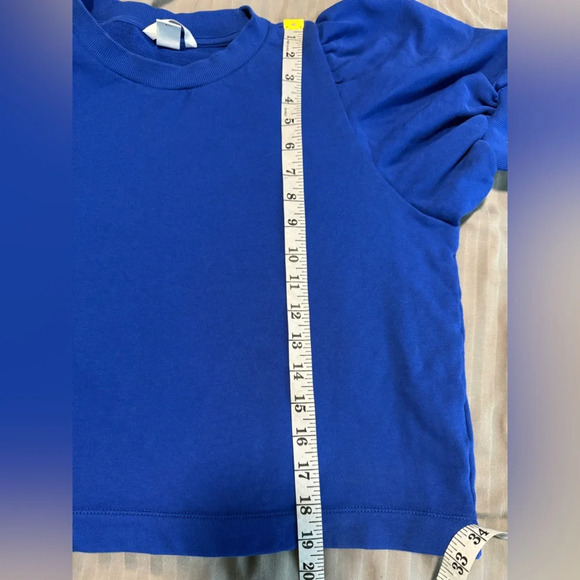 H & M PUFF-SLEEVED TOP - Picture 7 of 7